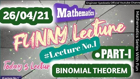 ●BINOMIAL THEOREM PART-I ■ MATHEMATICS● ACCOUNT ASSISTANT/ SI FINANCE●