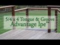 5/4x4 Tongue & Groove Advantage Ipe Decking™ Benefits 5/4x4 Tongue & Groove Advantage Ipe Decking™ Benefits