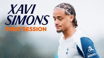 Xavi Simons in focus! | First Spurs training session