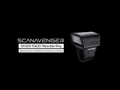 ScanAvenger SA1200 Wearable Ring Barcode Scanner | 1D & 2D | Wireless & Bluetooth