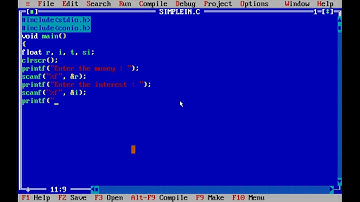 C Program to calculate the simple interest