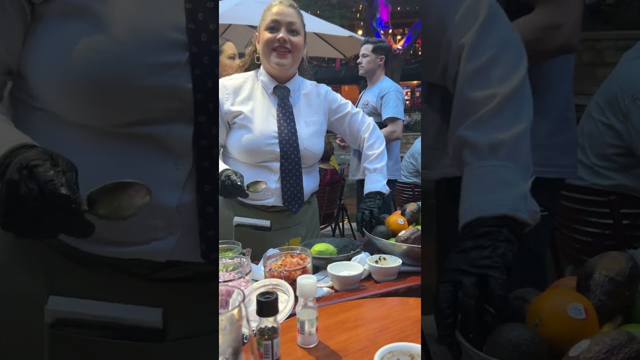 Table side Guacamole at Boudro's on the Riverwalk