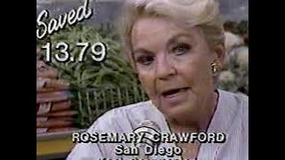 San Diego Food Basket 1984 customer testimonials TV commercial