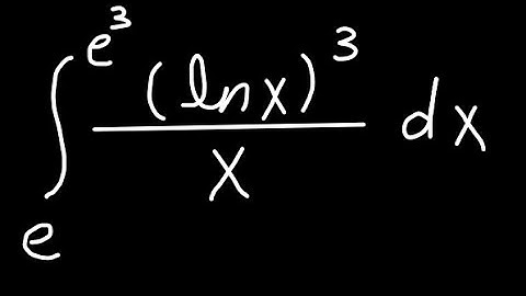Definite Integral of (ln x)³ / x from e to e³ ✍️ | u-Substitution for Logarithmic Integrals