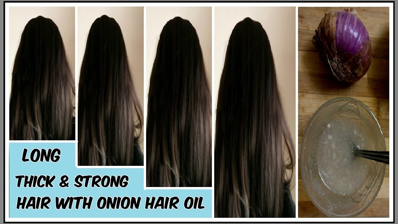 Onion Hair Oil - Fast Hair Regrowth, Hair Loss, Long & thick hair - YouTube