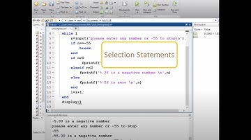 MATLAB Lecture#3.1 (Selection statements)