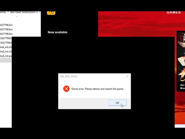 How to Fix Red Dead Redemption 2 Error: ERR_GFX_STATE? - MiniTool