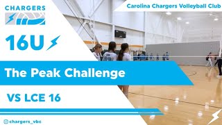 The Peak Challenge Chargers 16U VS LCE 16