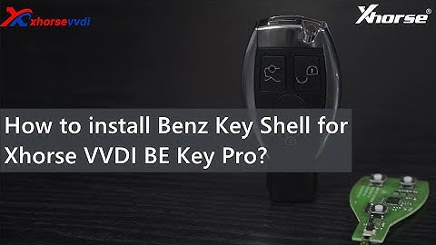 Xhorse VVDI BE Key Pro Key Shell Install Video