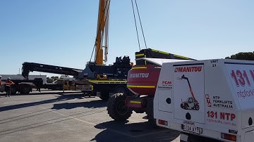 Lifting up the spreader bar