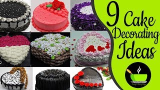 9 Cake Decorating Tutorials | Cake Decorating Ideas | Homemade Easy Cake Designs