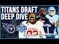 Titans draft class deep dive profiles  fits for every prospect  mca titans podcast