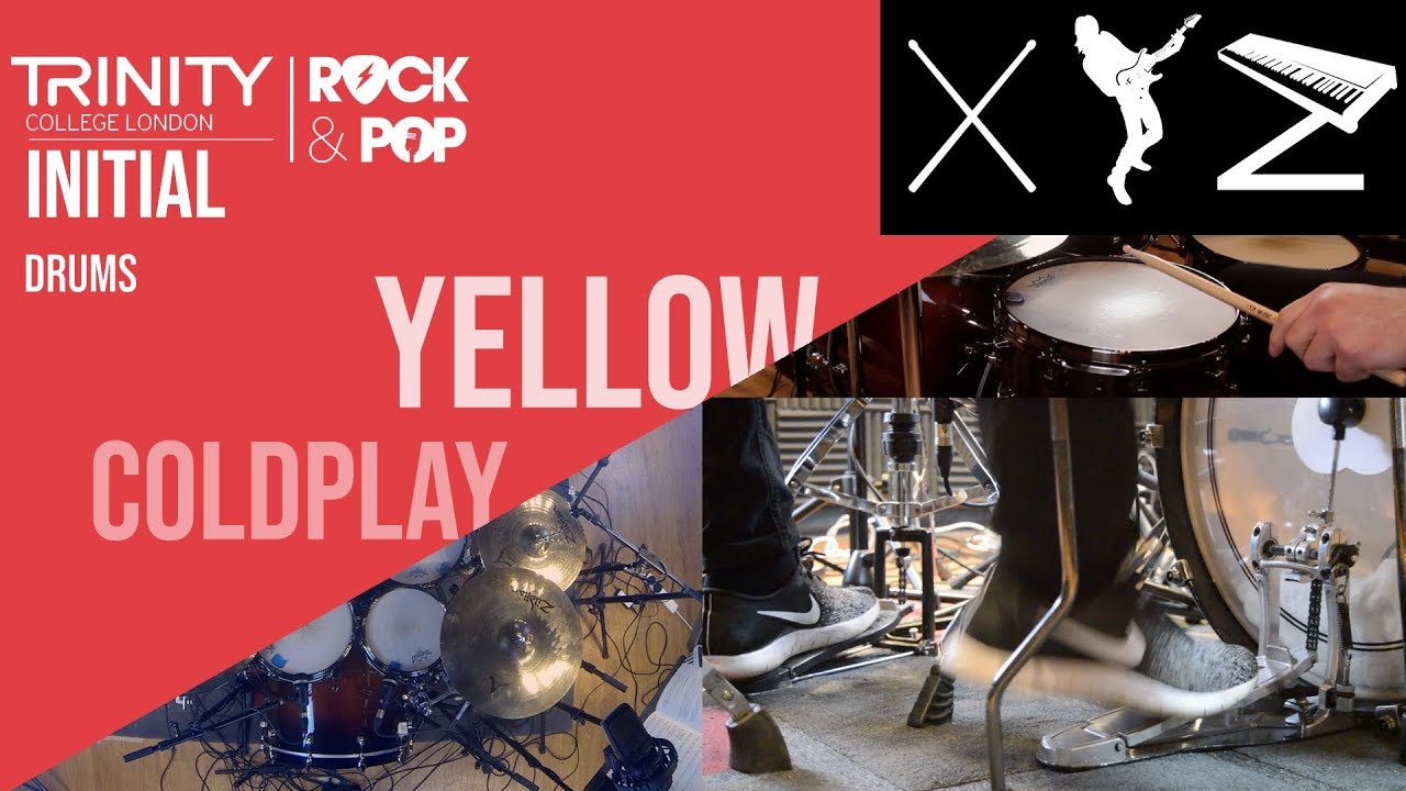 Yellow Trinity Rock & Pop Initial Drums YouTube