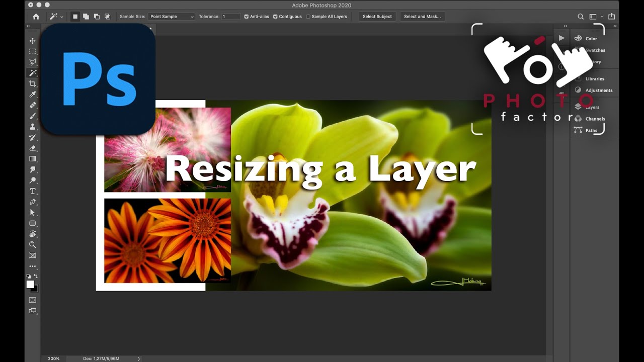 How to Resize a Layer in Photoshop - YouTube