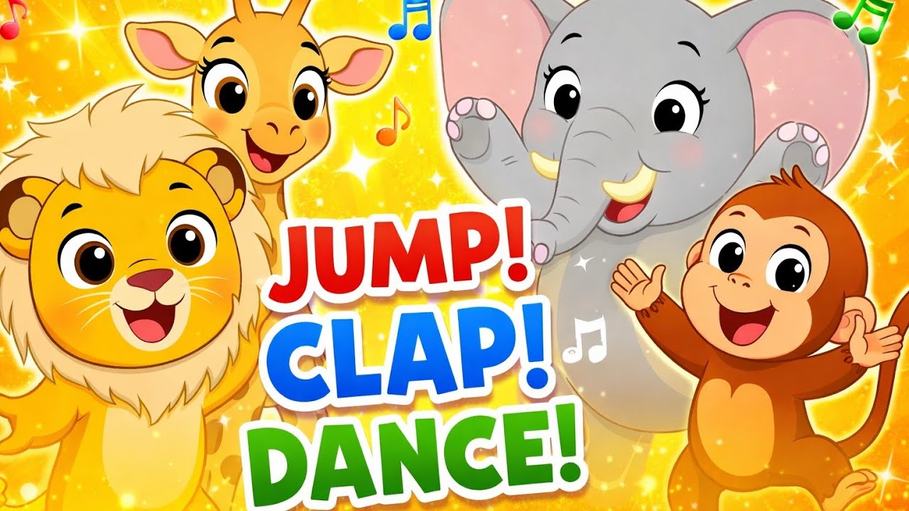 Jump Jump Wiggle Wiggle | Fun Animal Dance Song for Kids - YouTube