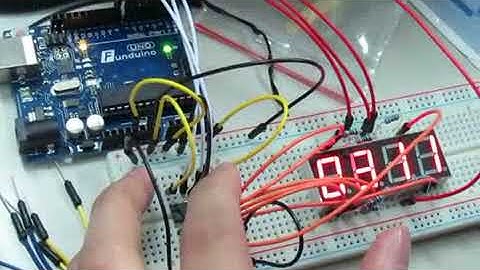 Arduino-四位數七段顯示器控制電路