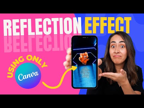 Create this Awesome REFLECTION Effect in a VIDEO | Canva Shorts