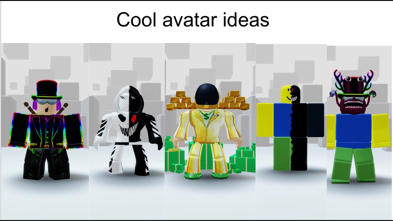 Cool Roblox Avatar Ideas Youtube - cheap avatar ideas in roblox