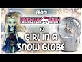 Making A DOLL IN A SNOW GLOBE / MONSTER HIGH REPAINT by Poppen Atelier