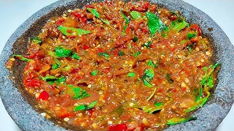 Sangat harum, sambal kemangi segar pedas mantap! Resep & cara membuat sambal kemangi!