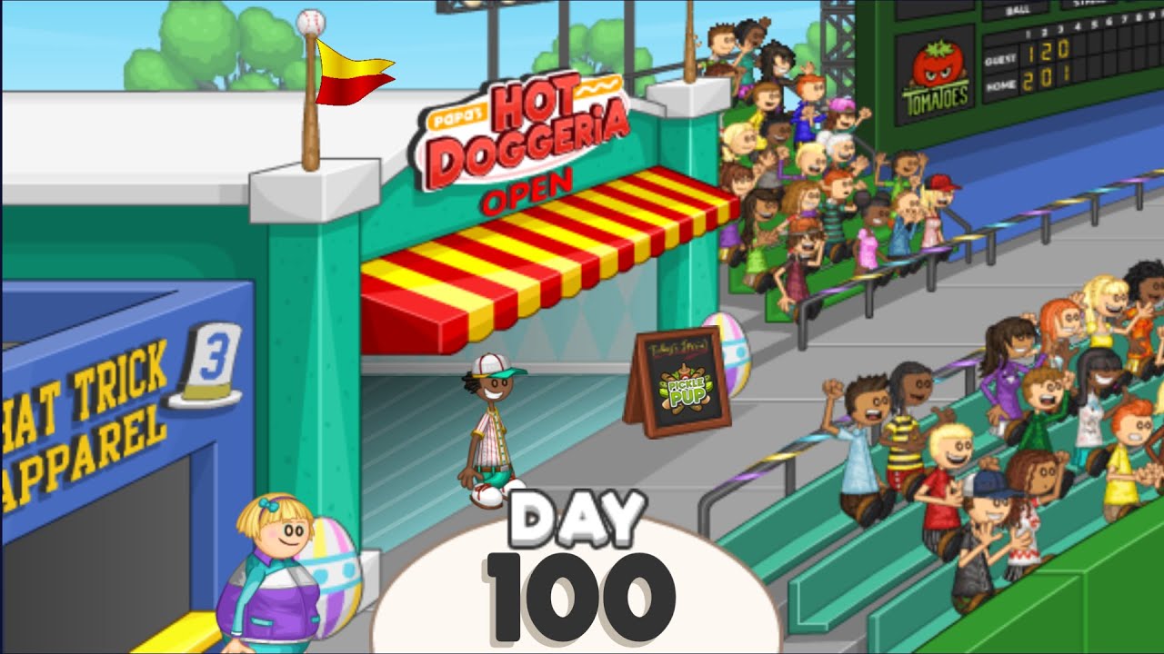 Papa's Hot Doggeria - Day 100 