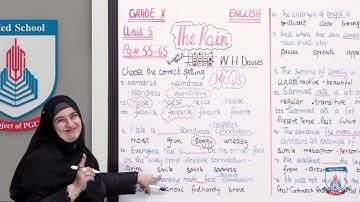 Class 10 -  English - Unit 5 - Lecture 61 - The Rain 05 - Allied Schools
