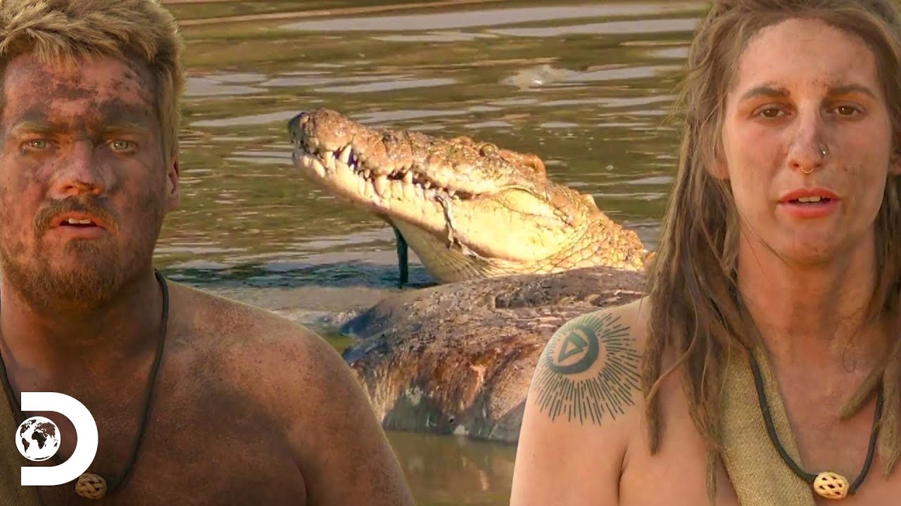 Matt e Kerra se deparam com crocodilos, cobras e leopardos | Largados e Pelados | Discovery Brasil