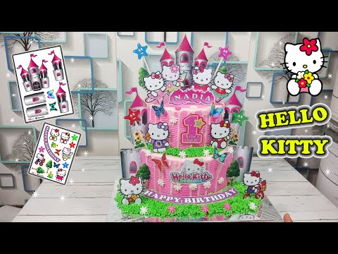 This Birthday Cake is very easy because it only uses the Hello Kitty toy topper. Birthday Cake This . 