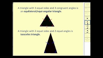 Angle Relationships and Types of Triangles