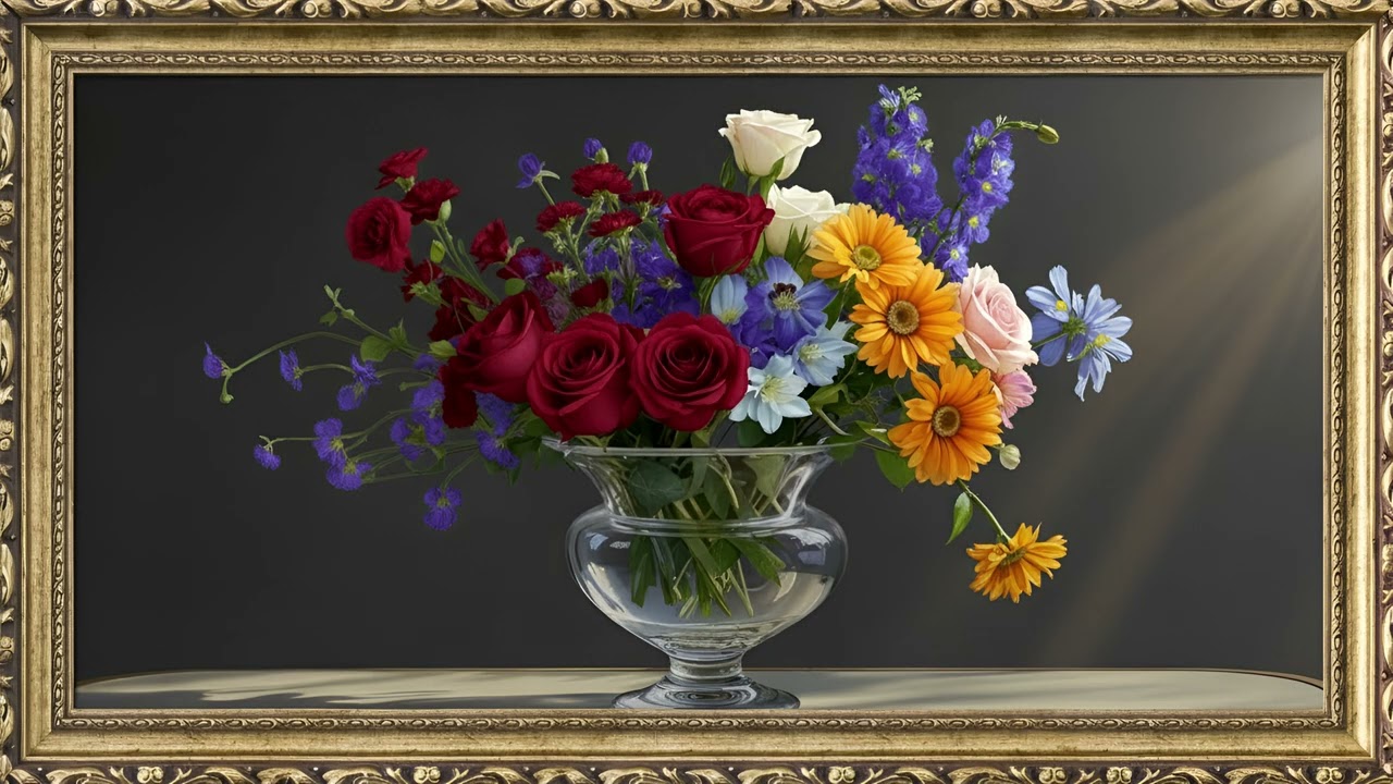 Colorful Floral Still Life | Frame TV Art | TV Art Gallery Pictures Wallpapers | FrameView Artworks