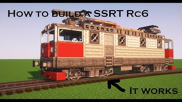 How to build a Swedish SSRT Rc6 locomotive | Minecraft create train tutorial 🚂🛤️