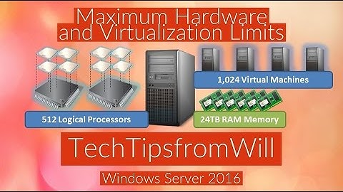 70-740 - Maximum Hardware and Virtualization Limits for Windows Server 2016