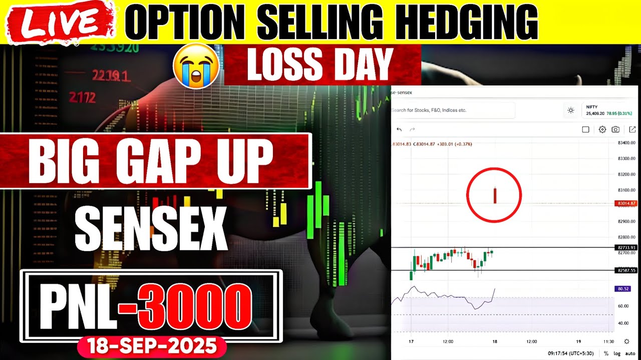 Option Selling Hedging Live Trade | 18-SEP-2025 | Sensex Expiry - YouTube