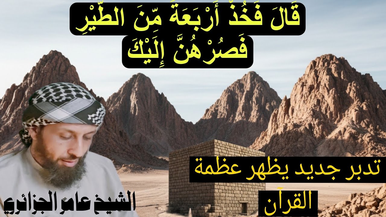 #قصة-إبراهيم والطير والجبال الأربع، أنوار التدبر مع الشيخ عامر الجزائري