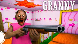 😀Peppa Pig Mod Granny Horror Escape Gameplay | Scary Granny vs Peppa Pig Funny Moments | Granny Mod