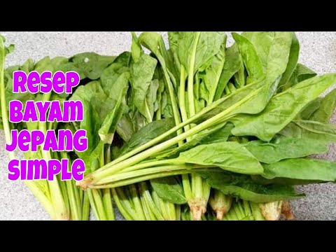 MASAK BAYAM JEPANG MUDAH DAN ENAK || TUMIS BAYAM ALA CINA || SIMPLE SPINACH RECIPE @humairaharyu