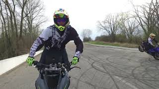 Yamaha R3 Stunt Riding