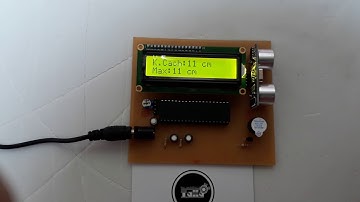 Mạch đo khoảng cách dùng pic 16f877a SR05