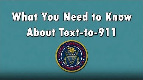 Text to 9-1-1 (American Sign Language)