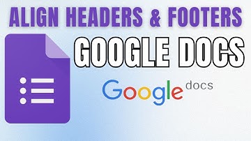 How to Align Header and Footer TEXT Easily in Google Docs