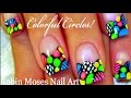RETRO CIRCLES on french manicure design: robin moses nail art tutorial