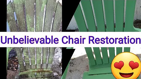 Amazing Plastic Chair Restoration