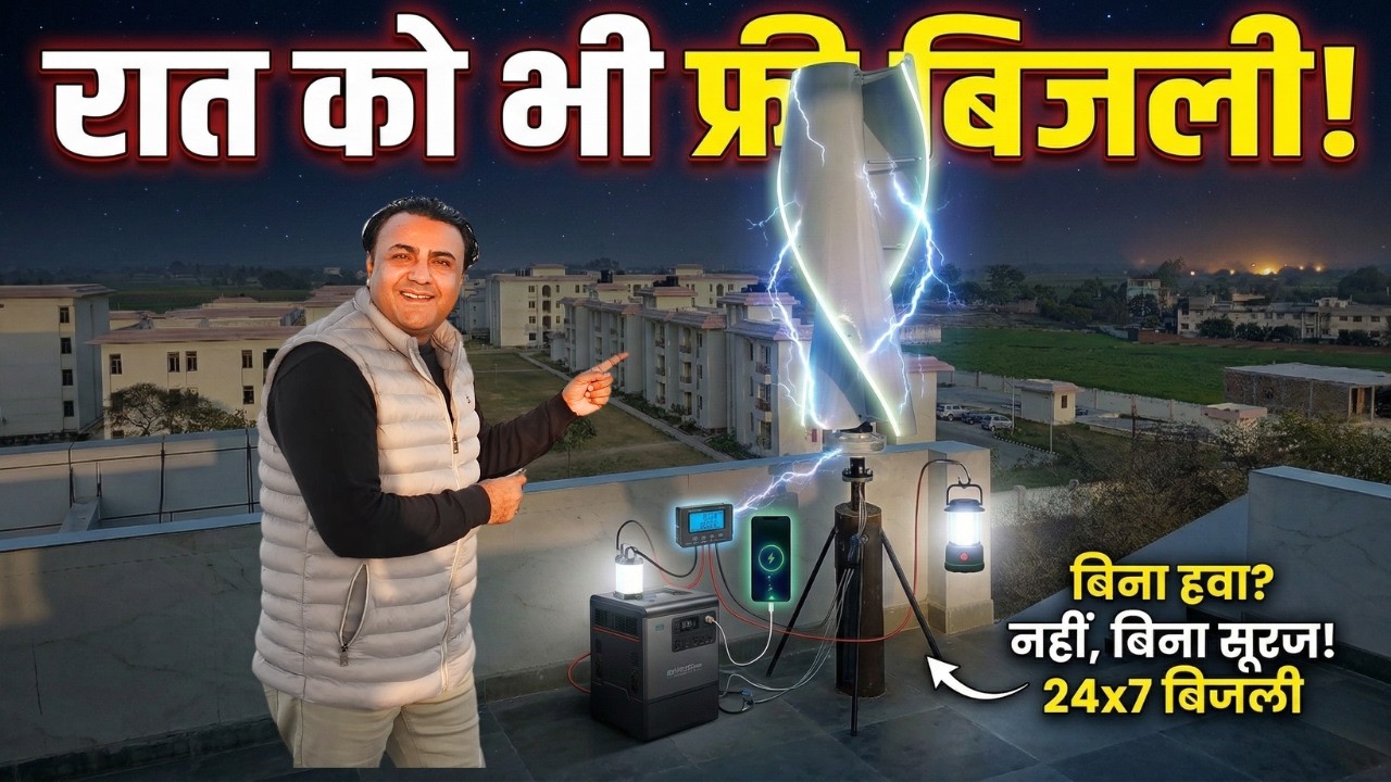 अब 24 Hours Free Electricity! 😲 बिना Solar, बिना Generator चलेगा घर का Load