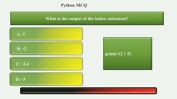 python mcq - operator