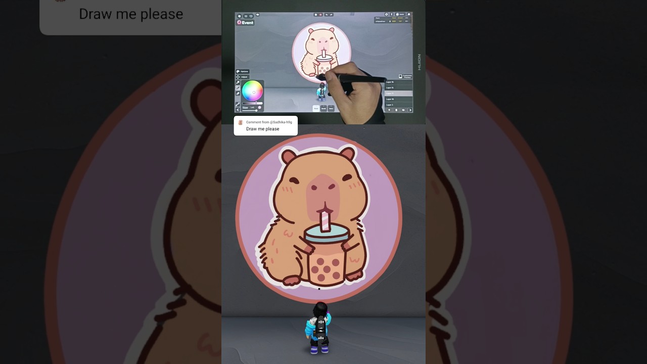 A random subscriber decided this drawing