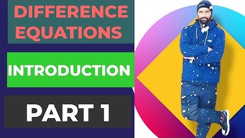difference equations : first order linear homogeneous differences equation #differentialequation