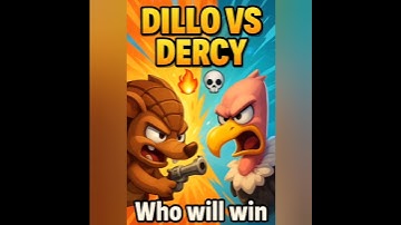 Dercy vs Dillo Zooba ⚡ Who’s the Strongest Character in Zooba | Half Gamer #shorts