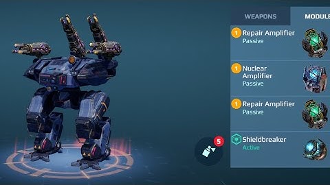 War Robot Behemoth MK2 with Puncher MK2 + Nuclear and Repair Amplifier Gameplay