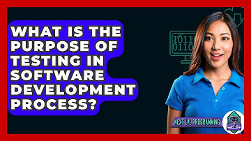 What Is The Purpose Of Testing In Software Development Process? - Next LVL Programming