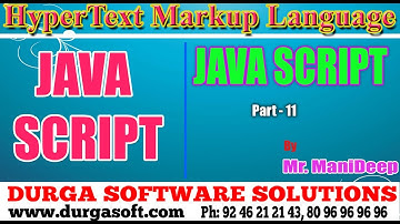 JAVA Script|| JavaScript Part-11 by Manideep